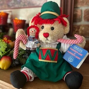 Raggedy Ann with Special Friend Christmas Bear